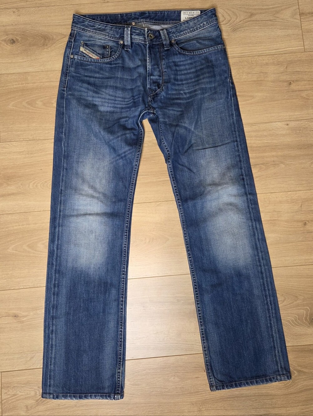 Diesel Larkee Straight Leg Button Fly Jeans Made in Morocco W29 L32 Y2K